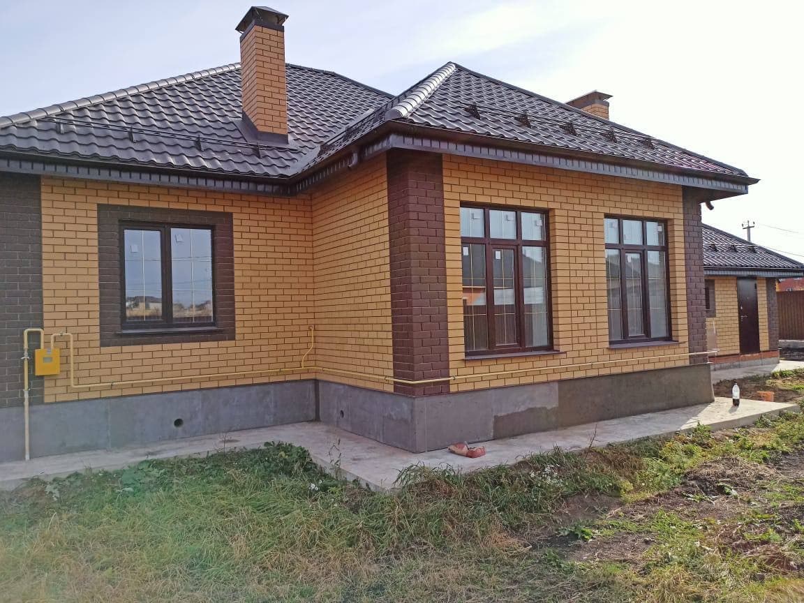 Дом из кирпича один этаж